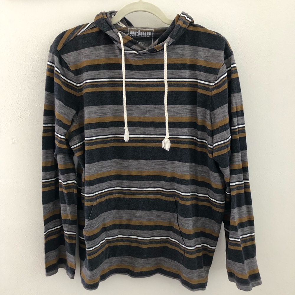 Urban Pipeline Lightweight Striped Hoodie